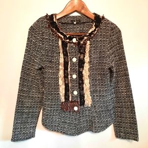 La Strada Black & White Blazer